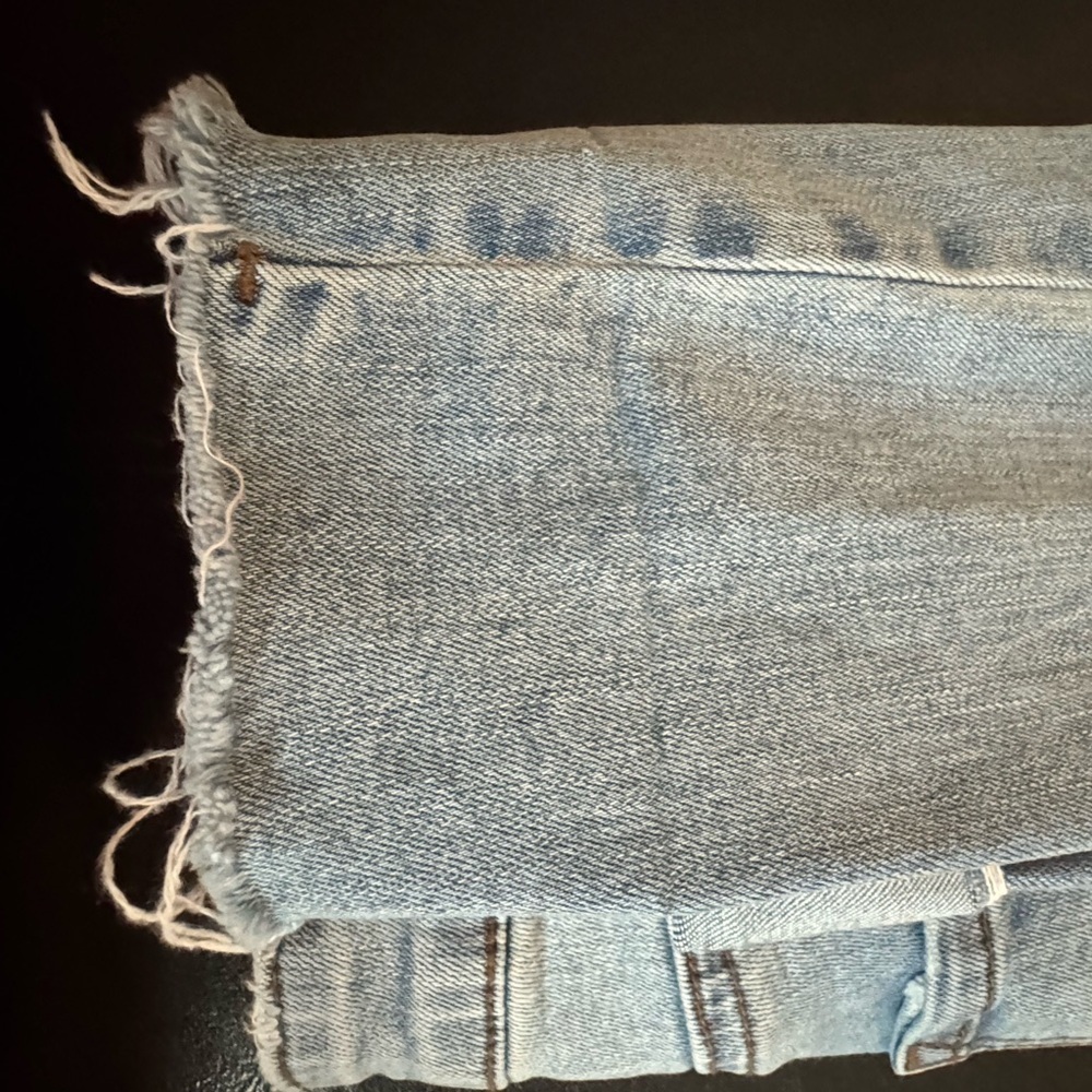 Light Blue Distressed Women's STS Blue Ankle Raw Hem Skinny Jeans.sized 25 - Picture 8 of 8